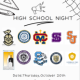 High School Info Night on October 20th @ 6 pm
